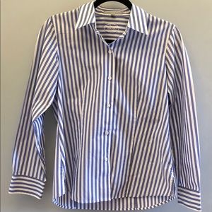 Foxcroft Wrinkle-Free Striped Button Down